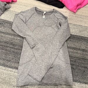 Gray Lululemon Swiftly Tech Long-Sleeve Shirt